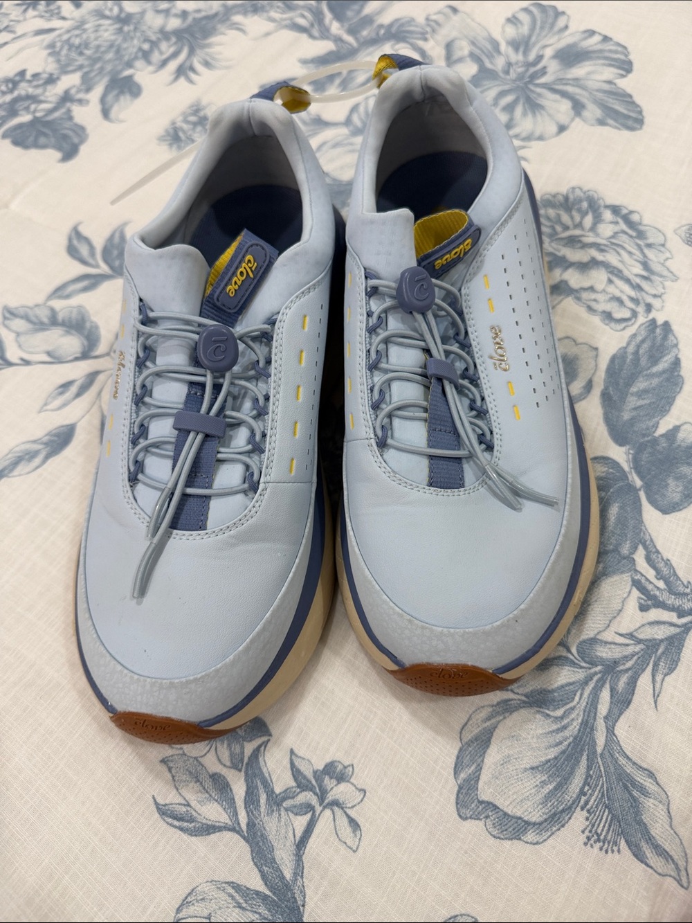 Light Blue women’s Athletic Sneakers with Quick-Lace System